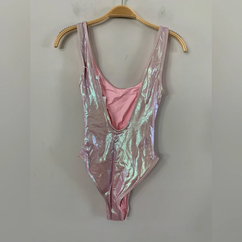NEW FRANKIES BIKINIS Kyle Iridescent One Piece Swimsuit multiple sizes